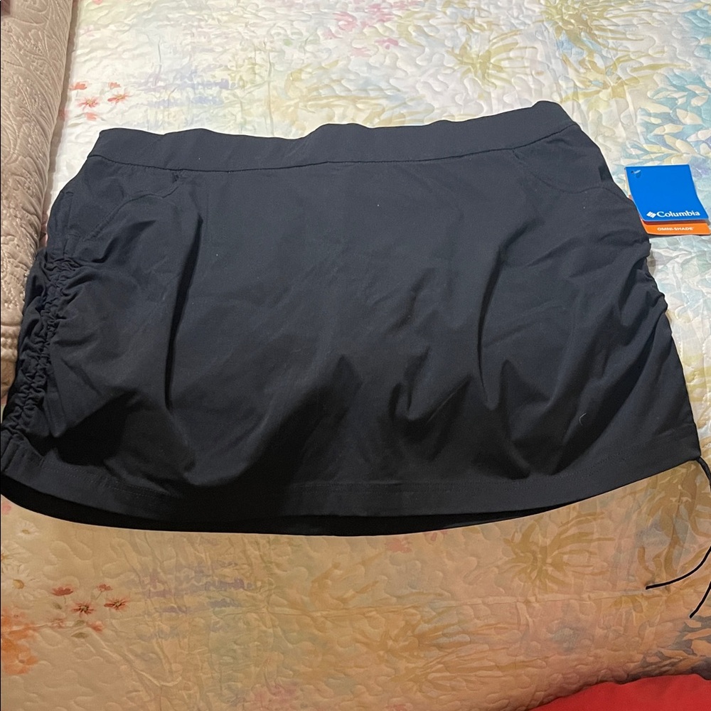 Columbia Black Skort with Side Ruching